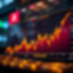 Graph illustrating cryptocurrency market trends