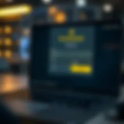 Illustration depicting the Binance registration interface