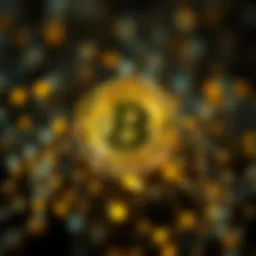 Visual representation of blockchain technology