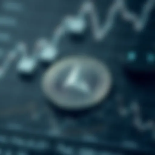 Detailed view of Tether price fluctuations