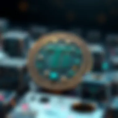 Understanding Tia Coin's Technological Advantages Technological features of Tia coin illustrated through digital blocks
